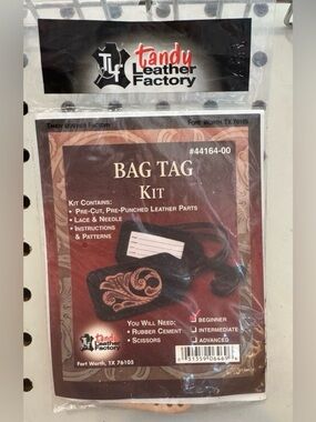 Tandy Leather Factory Leather Luggage Bag Tag Kit